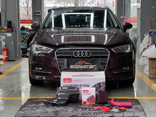 son şirket davası hakkında 2017 Audi A3 1.4T Upgraded with EDDY Vortex Carbon Fiber Intake Box
