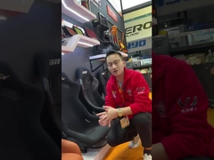 Sürükle Çember Sürükle Düzenlenebilir Yarış Koltuğu Düğme Eğilebilir Deri