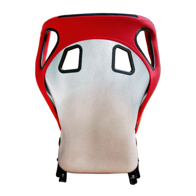 Fiberglass Bucket Yarış Koltuğu Güvenlik Kilitleme Entegrasyonu Kırmızı ve Siyah Yarış Koltuğu