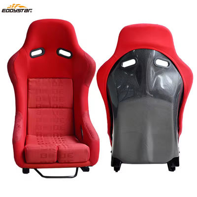 EDDYSTAR Karbon Fiber Kov Koltukları Çift Kaydırıcı Yarış Arabası için Kolay Kurulum