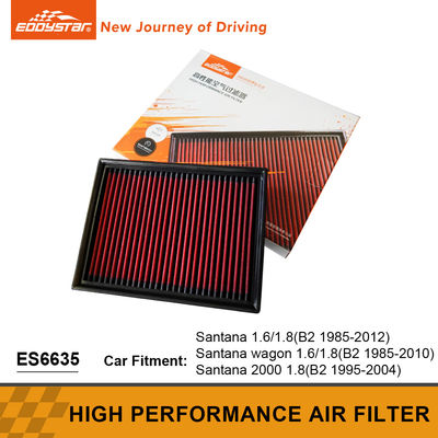 Kompakt Yapı Yüksek Akışlı Hava Filtresi 1.8 Santana için motor verimliliğini artırır