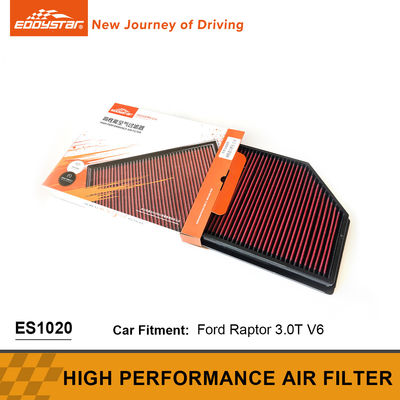 Yüksek Performanslı Karbon Fiber Hava Filtresi Biyolojik Bozulabilir Ford İthalatlı 3.0T