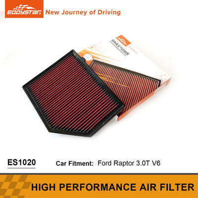 Yüksek Performanslı Karbon Fiber Hava Filtresi Biyolojik Bozulabilir Ford İthalatlı 3.0T