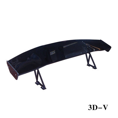 3D-V Özelleştirilebilir Karbon Fiber Arka Spoiler Yüksek Kuyruk Fin Matt Siyah Karbon Fiber Parçaları