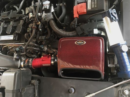 Honda Civic için yüksek akışlı karbon lif hava kutusunu serbest bırakın