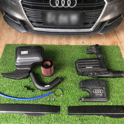 Yakıt Verimliliği için Hava Akışı Optimize Edilmiş Karbon Fiber Hava Giriş Kiti 14-19 Audi A3 1.4T (EA211) %100 Test Edilmiş Kalite
