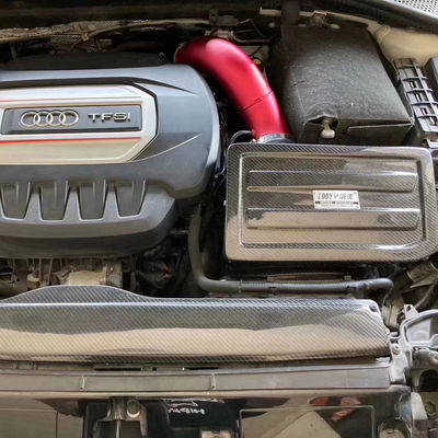 15-16 Audi A3 1.8T/2.0T için 76mm Yüksek Akışlı Filtreli Döngü Oluşturan EDDYSTAR Karbon Elyaf Hava İçeği Seti - Bolt-On Kurulum