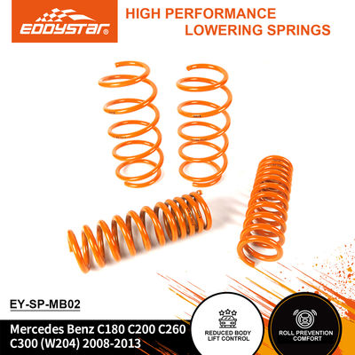 EDDYSTAR Korozyon Önleyici Özelleştirilmiş Alçaltma Yay Kiti Mercedes Benz C180/C200/C260/C300 (2008-2013) için - 4'lü Set Hassas Mühendislik Yayları ile -30mm Düşüş