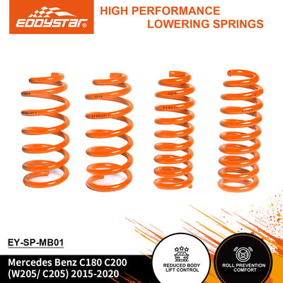 EDDYSTAR Precision-Engineered Lowering Spring Kit, Mercedes Benz C180/C200 2015-2020 için %15 daha sert arka ve %20 daha sert ön ile 4 kişilik