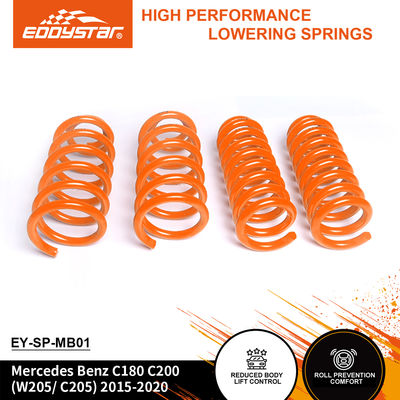 EDDYSTAR Precision-Engineered Lowering Spring Kit, Mercedes Benz C180/C200 2015-2020 için %15 daha sert arka ve %20 daha sert ön ile 4 kişilik