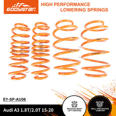 EDDYSTAR High-Stiffness Sport Lowering Springs with Progressive Spring Rate and Precision Fitment for Audi A3 A4